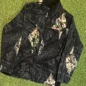 RARE VTG 90’s Mossy Oak Grand Camo Camouflage Fleece Jacket
